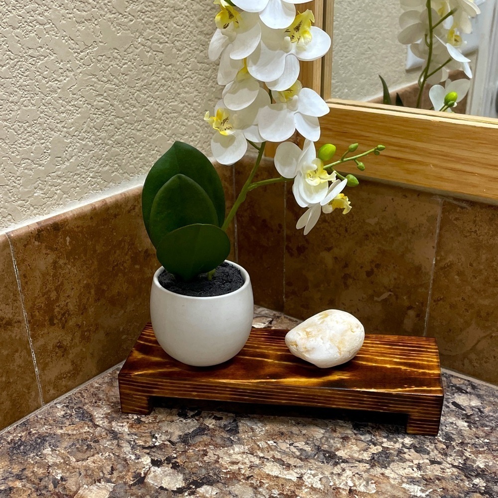 Boho Wooden Decor Stand Shelf Handmade Catch All Cabincore Cottagecore Unique